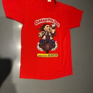 Screen Stars Red Garbage Pail Kids Graphic Tee